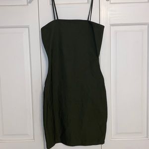 Olive green dress